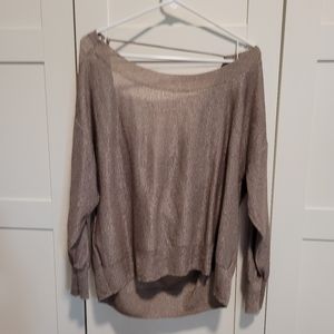 Free People Draped Back Shirt